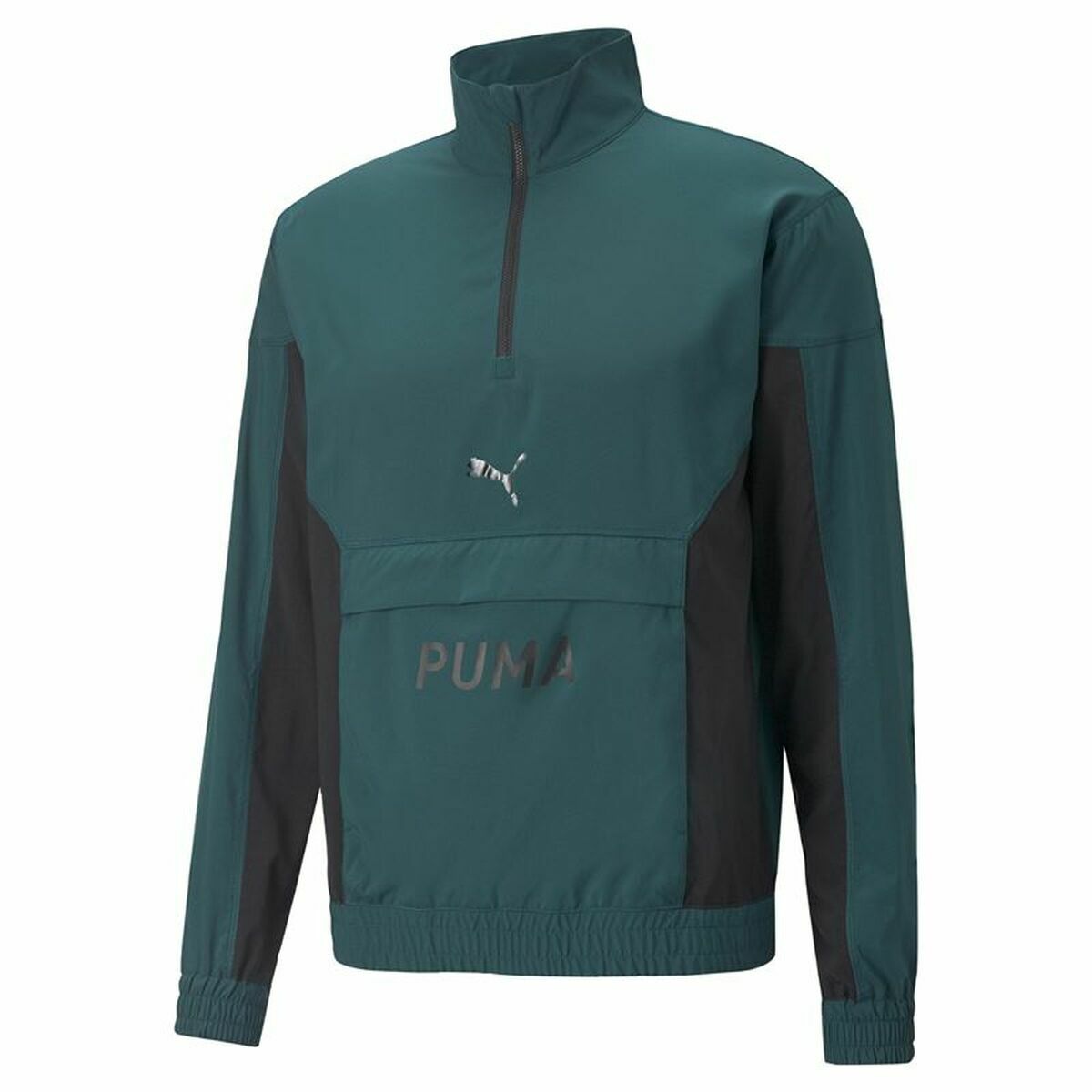 Men’s Sweatshirt without Hood Puma Fit Woven Training Green S
